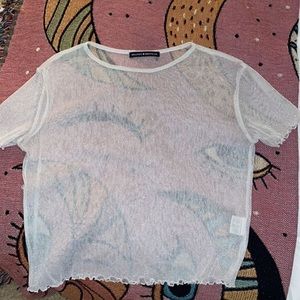 Brandy Melville Sheer Sparkle Top